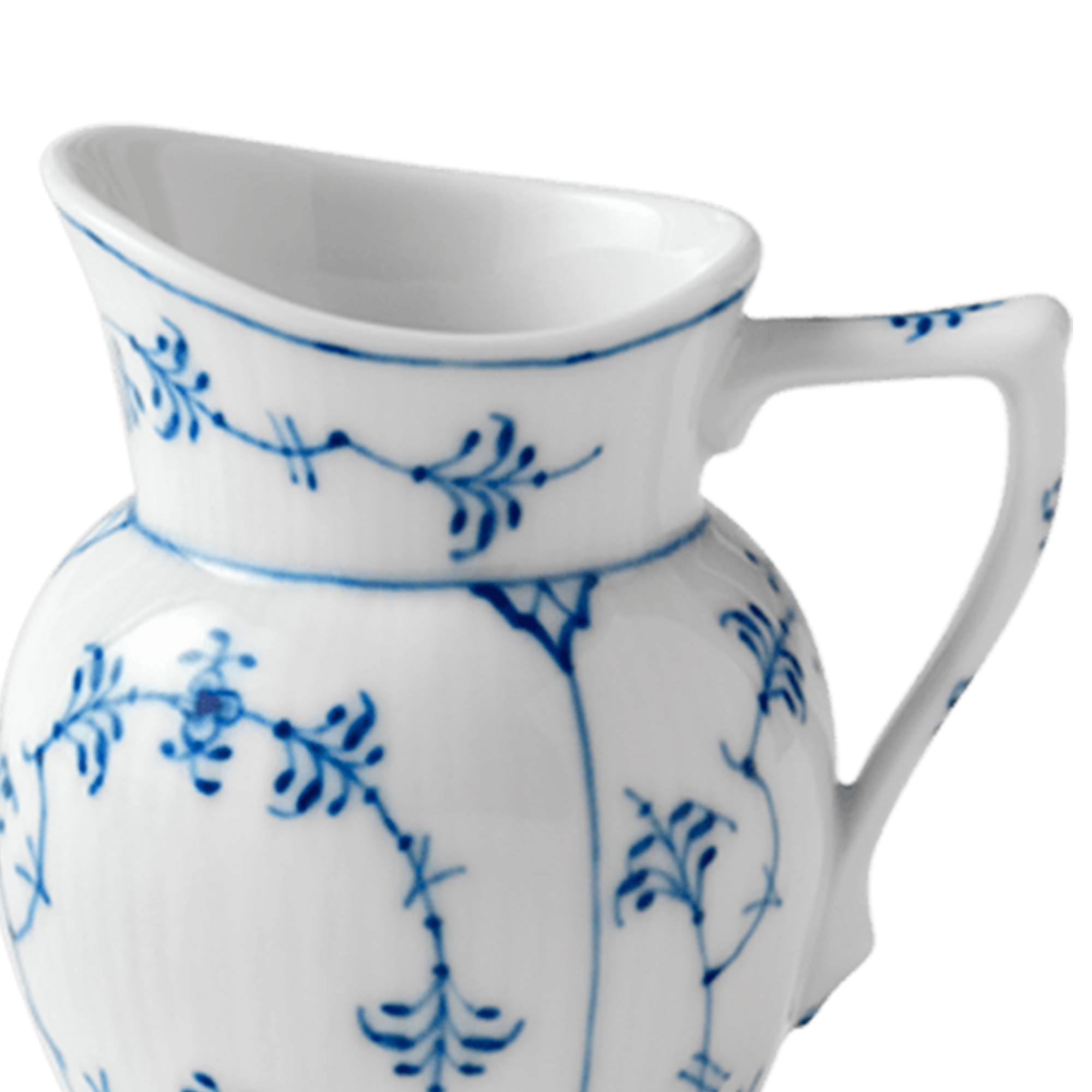 Zoom billed af Musselmalet Riflet Flødekande 8 cl